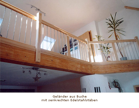 Geländer aus Buche