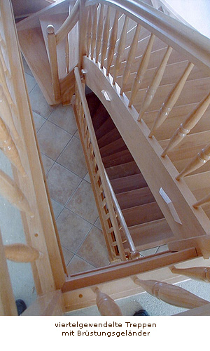 viertelgewendelte Treppe